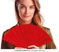 Wachlarz czerwony duży, 23 cm 