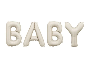 Balon foliowy Baby, 140x43 cm, beż