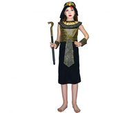 Zestaw dla dzieci Egipska Królowa (opaska na głowę, opaski na ramiona, tunika),  rozm. 130/140 cm