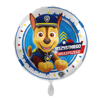 Balon foliowy 18" - Wszystkiego najlepszego Chase