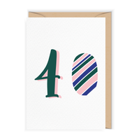 Kartka na 40-ste urodziny