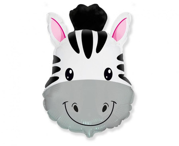 Balon foliowy 24" FX - Zebra (głowa)