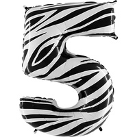 Balon Numer 5 Zebraloons 40''