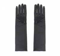 Rękawiczki wieczorowe, długie, czarne