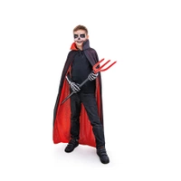 Peleryna czarno-czerwona 120cm