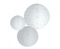 Rozeta dekoracyjna W&C 3 kule,białe 