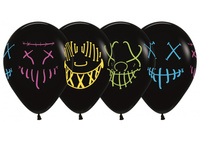 Balony Masks Neon Ink - 25 szt