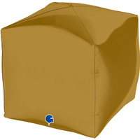 Balon Grabo 15" Square Satin Gold 4D