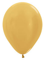 Balony Metallic Gold 18", 50 szt