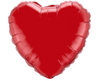 Balon foliowy 4" FX - "Serce" (czerwone)