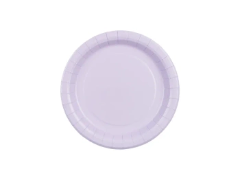 Talerzyki papierowe, lawenda, 18cm