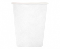 Kubeczki papierowe białe, 270ml, 8 szt. (sup label)
