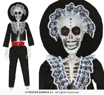 Dekoracja wisząca "Szkielet Mariachi", 40cm 