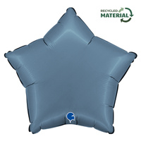 Balon Grabo Gwiazda Satin Blue Jeans18'' - 46 cm