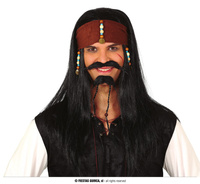 Peruka z opaską Jack Sparrow