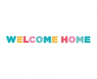 Girlanda papierowa Welcome home, 250 cm
