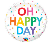 Balon foliowy 18" QL RND Oh happy day