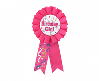Kotylion Birthday Girl, różowy