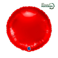 Balon foliowy Grabo ,Okrągły Czerwony 18"