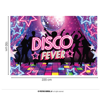 Tło fotograficzne Disco Fever, 1 szt