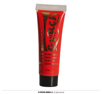 Farba krem do malowania twarzy, czerwony, 20ml