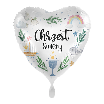 Balon foliowy 18" Colorful baptize - Chrzest Święty 
