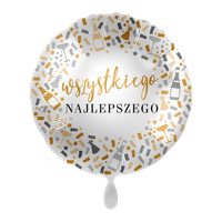 Balon foliowy 18" Wszystkiego Najlepszego - Hello Happy Birthday