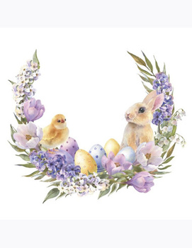 Serwetki papierowe Kurczaczek i Króliczek, 33x33 cm, 20 szt