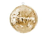 Kula lustrzana disco, szampański złoty, 40 cm
