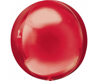 Balon foliowy 15" ORBZ - kula czerwona