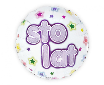 Balon foliowy 18" - "Sto Lat"