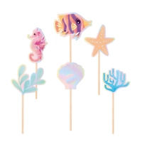 Pikery na tort Ocean 6szt.