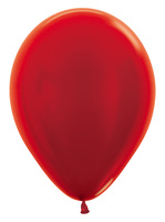 Balony Metallic Red 12", 50 szt