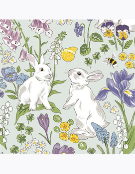 Serwetki papierowe Wielkanocne Białe Króliczki, 33x33 cm, 20 szt