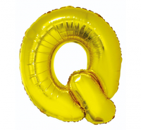 Balon foliowy "Litera Q", złota, 89 cm