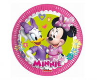 Talerzyki papierowe Minnie Happy Helpers (Disney), next generation, 20cm, 8 szt. (plastic-free)