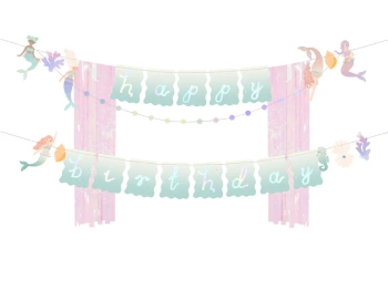 Baner Happy Birthday Syrenka, 130x100cm