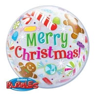 Balon foliowy Bubbles "Merry Christmas"