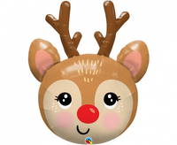 Balon foliowy 35 cali/99 cm QL Renifer