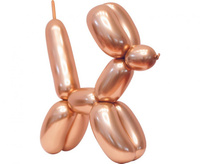 Balony do modelowania Beauty&Charm, platynowe różowo-złote, 50 szt.