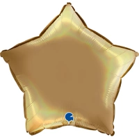Balon Grabo Gwiazda Champagne Platinum 18'' - 46 cm