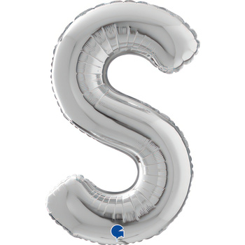 Balon Grabo 26'' Litera S srebrna , 66cm 