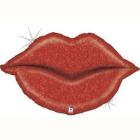 Balon foliowy Lips Holographic 39" - 99 cm
