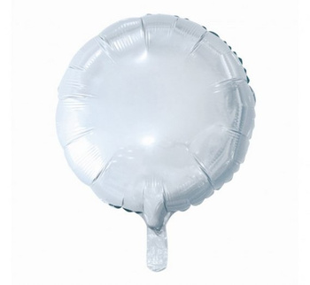 Balon foliowy "Okrągły", biały, 18"