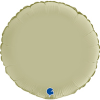 Balon Grabo 18'' Okrągły Satin Olive Green (satynowy zielony oliwkowy)