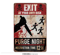 Znak Ostrzegwaczy "Killing Day, 24x36cm