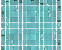 Kurtyna Kwadrat, metaliczna turkusowa, 100x200 cm