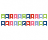 Girlanda Wszystkiego Najlepszego, flagi, 2x400 cm