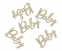Konfetti drewniane Baby, 6x3 cm, 18 szt.