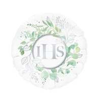 Balon foliowy IHS Eukaliptus srebrny 45cm